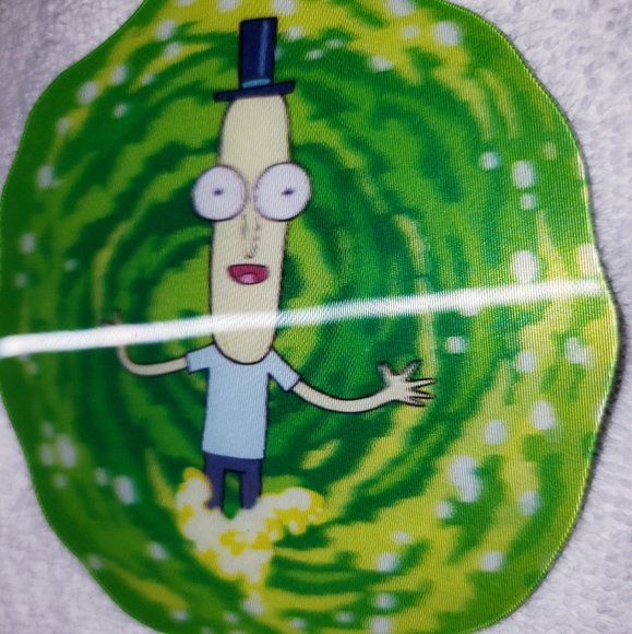 Rick & Morty 3D Dimensional Portal 4pc Coasters Mr Poopy Butthole Mr Meeseeks - Picture 7 of 8